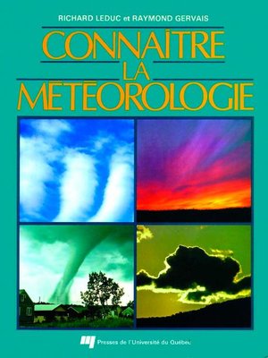 cover image of Connaître la météorologie